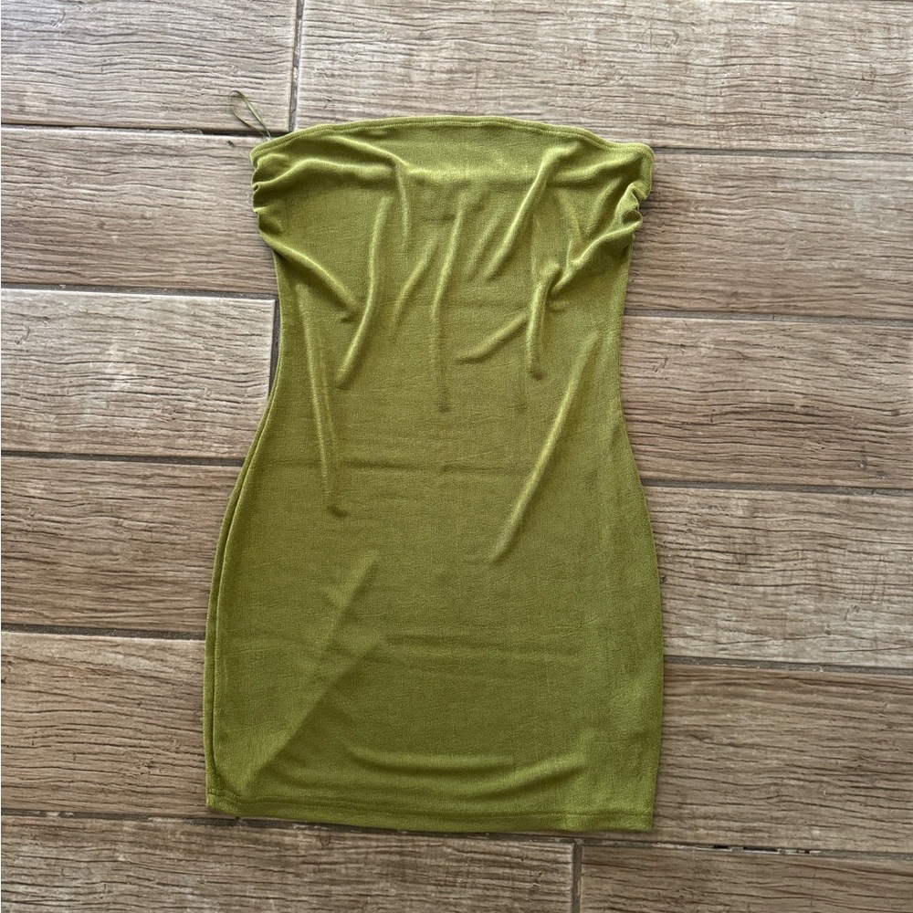 Princess Polly Strapless Green Mini Dress